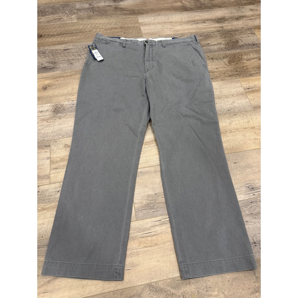 Polo Ralph Lauren Classic Fit Chino Grey Cotton Twill Pants 40x30 NEW